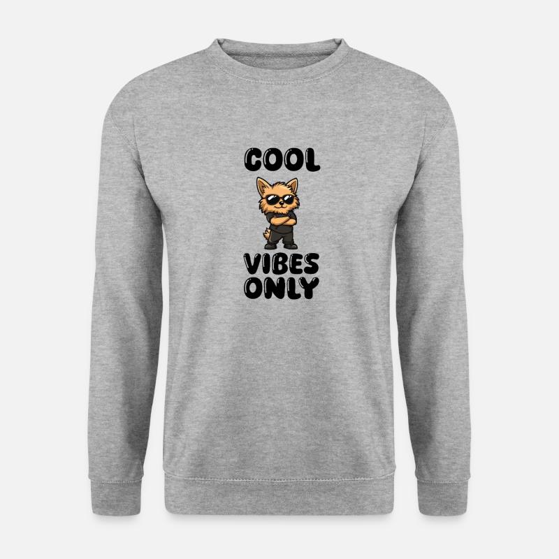 dog cool - Unisex Pullover - Weißgrau meliert