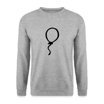 ballon - Sweat-shirt Unisexe - gris chiné - Devant - Alina (178cm) & Michal (187cm)
