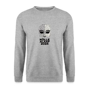Fasching Konfetti T-Shirt | Narrenherrschaft seit - Unisex Pullover - Weißgrau meliert - Vorne - Alina (178cm) & Michal (187cm)