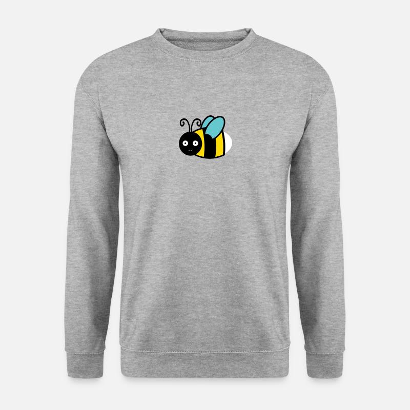 Süße Hummel - Unisex Pullover - Weißgrau meliert