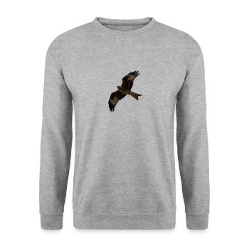 Milan in flight - Unisex Sweatshirt - salt & pepper - Front - Alina (178cm) & Michal (187cm)