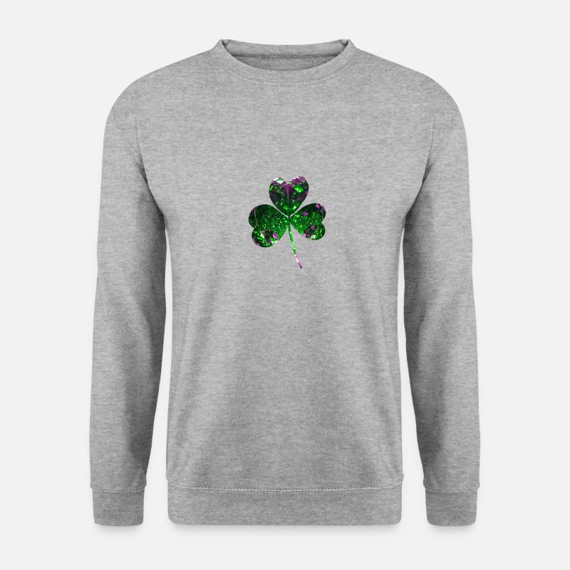 Clover,Sequins,Shamrock,Leaf,Green - Unisex Sweatshirt - salt & pepper