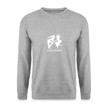Jazz Hands Chorégraphe de danse jazz - Sweat-shirt Unisexe - gris chiné - Devant - Alina (178cm) & Michal (187cm)