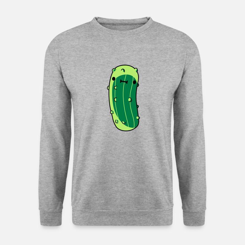 small cucumber with - Unisex Sweatshirt - salt & pepper
