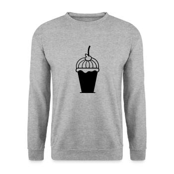 Ice Sundae - Unisex Sweatshirt - salt & pepper - Front - Alina (178cm) & Michal (187cm)
