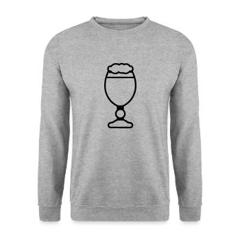 Bière - Sweat-shirt Unisexe - gris chiné - Devant - Alina (178cm) & Michal (187cm)
