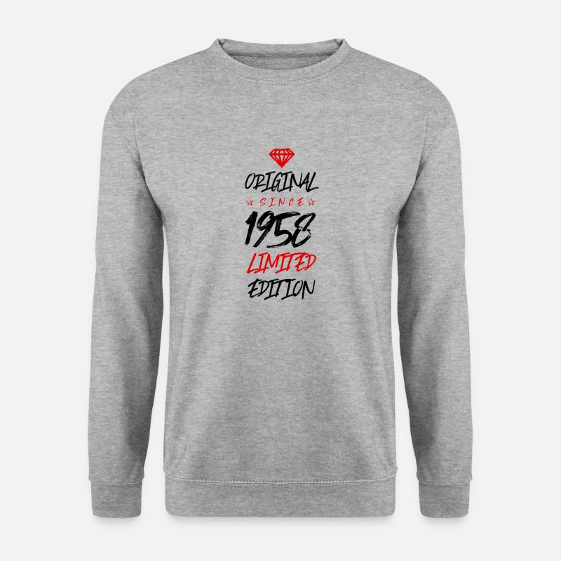 1958 limited edition - Unisex Pullover - Weißgrau meliert