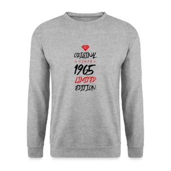1965 limited edition - Unisex Pullover - Weißgrau meliert - Vorne - Alina (178cm) & Michal (187cm)