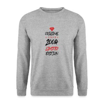 2004 limited edition - Unisex Pullover - Weißgrau meliert - Vorne - Alina (178cm) & Michal (187cm)