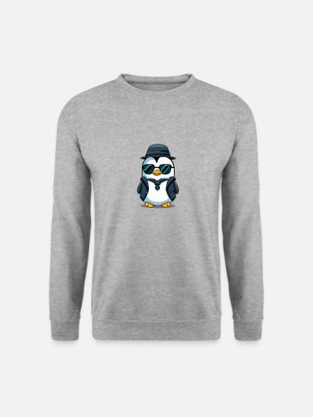 Pingouin - Sweat-shirt Unisexe - gris chiné
