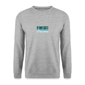 Born to rise up - Unisex Pullover - Weißgrau meliert - Vorne - Alina (178cm) & Michal (187cm)