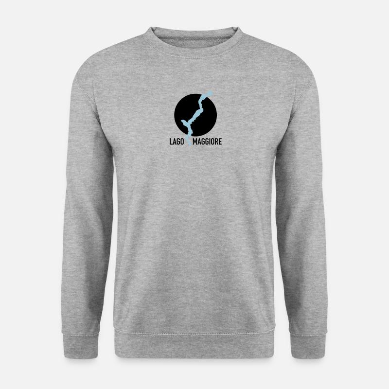 LAGO MAGGIORE – Italien / Schweiz - Unisex Pullover - Weißgrau meliert