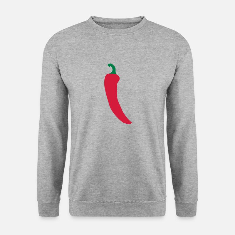 chilli - Unisex Pullover - Weißgrau meliert
