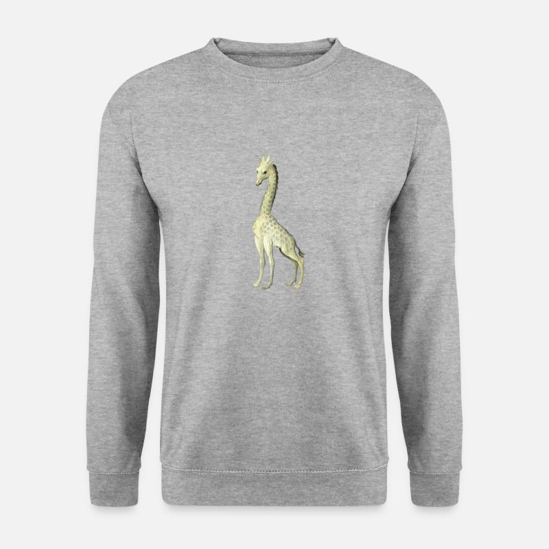 Bosch Giraffe - Unisex Pullover - Weißgrau meliert