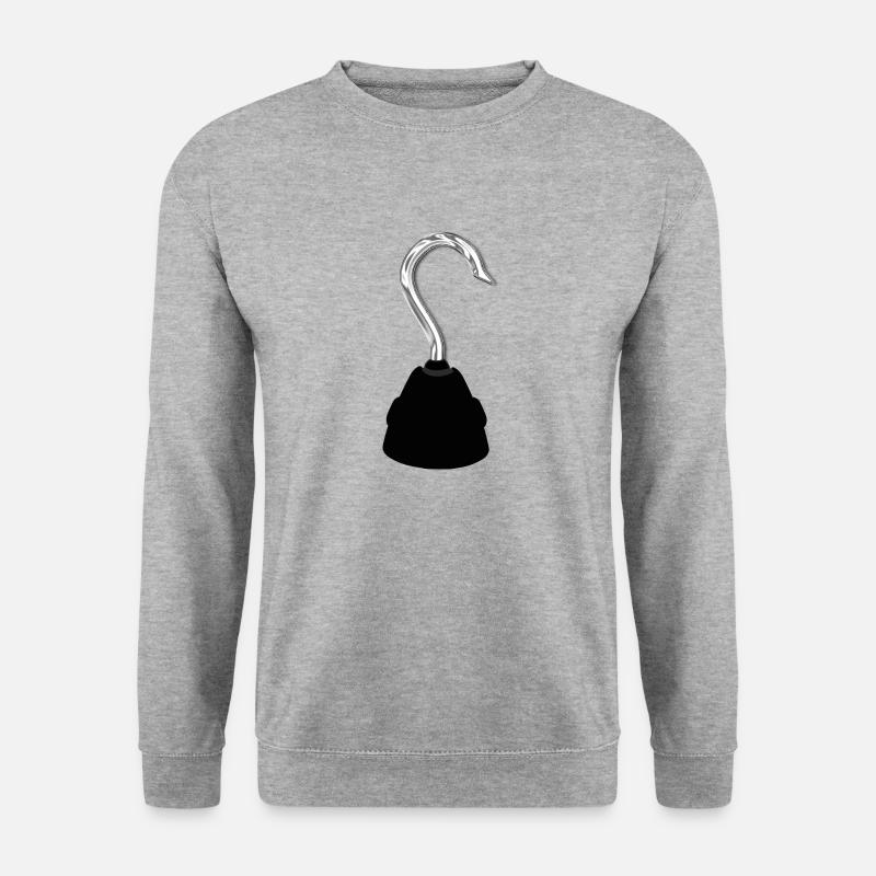 Captain Hook - Unisex Pullover - Weißgrau meliert
