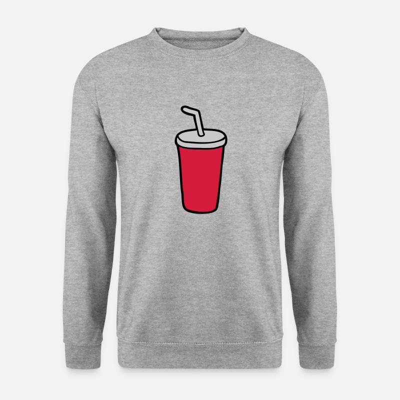 Cola Becher Restaurant - Unisex Pullover - Weißgrau meliert