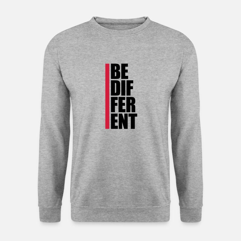 Be different Logo Design - Unisex Sweatshirt - salt & pepper