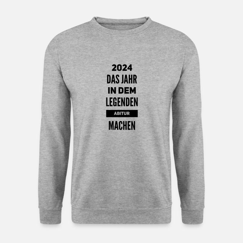 Abi 2024 - Sudadera unisex - jaspeado blanco gris
