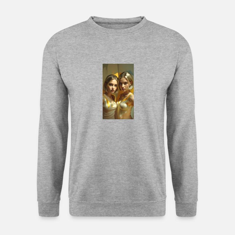 SWS GIRL - Unisex Pullover - Weißgrau meliert