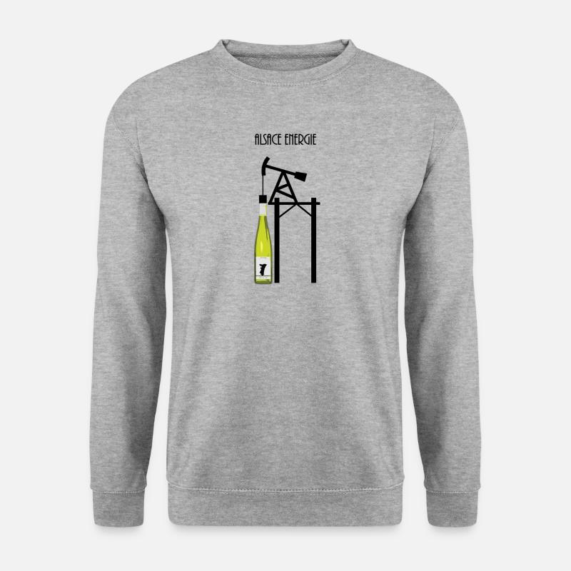 Elsass Energie - Unisex Pullover - Weißgrau meliert