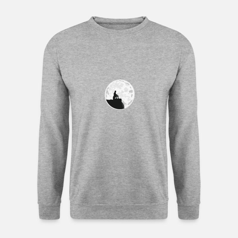 Angelshirt Petri Heil @ Moonshine - Unisex Pullover - Weißgrau meliert