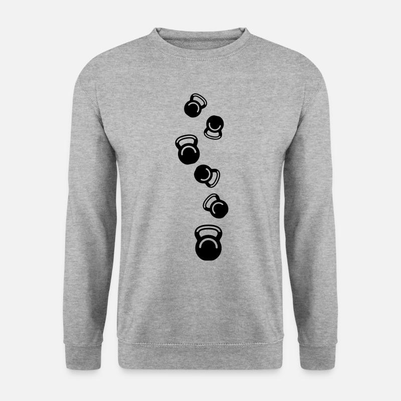 Dumbbell weights icon - Unisex Sweatshirt - salt & pepper
