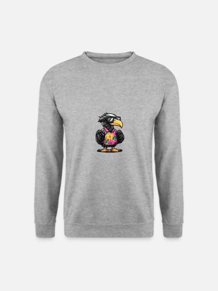 Harpy Bird Comic Holiday - Unisex Sweatshirt - salt & pepper