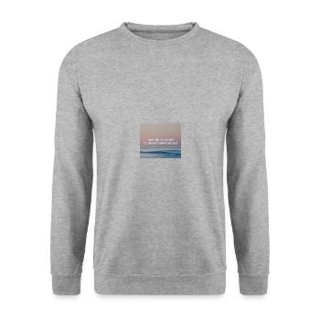 Ich will nur - Philipp Poisel - Unisex Pullover - Weißgrau meliert - Vorne - Alina (178cm) & Michal (187cm)