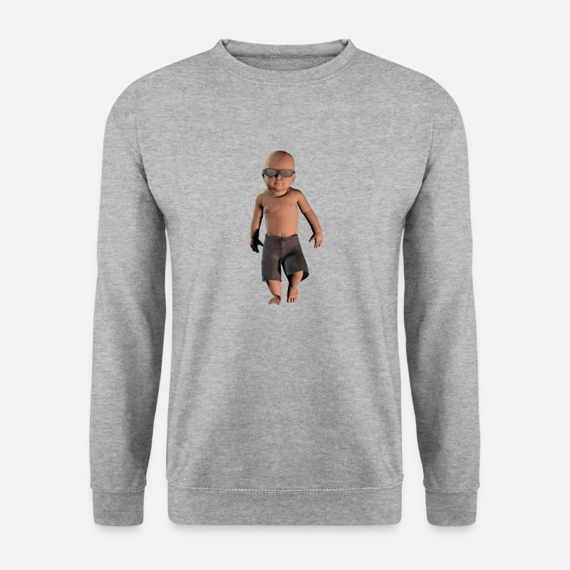 baby cool - Unisex Pullover - Weißgrau meliert