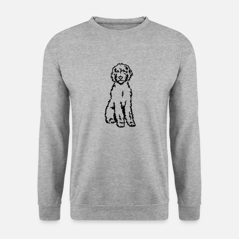Labradoodle - Unisex Pullover - Weißgrau meliert
