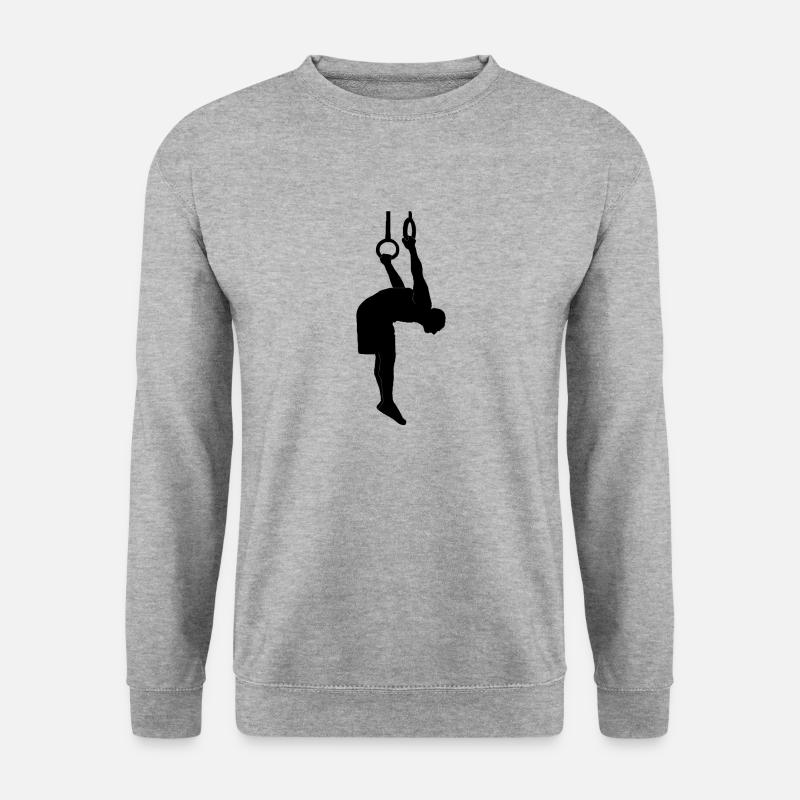 Skin the cat calisthenics - Unisex Pullover - Weißgrau meliert