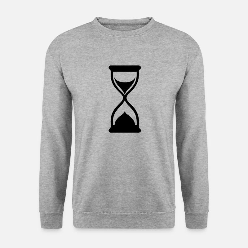Stundenglas - Unisex Pullover - Weißgrau meliert