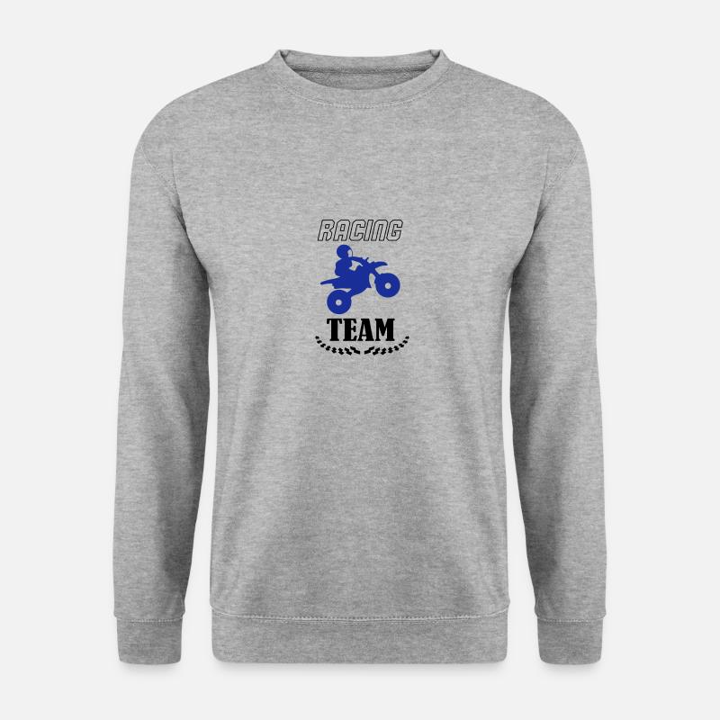racing team - Unisex Pullover - Weißgrau meliert
