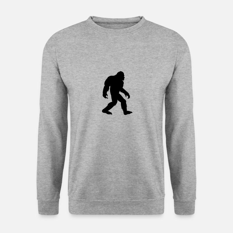 big foot - Unisex Pullover - Weißgrau meliert