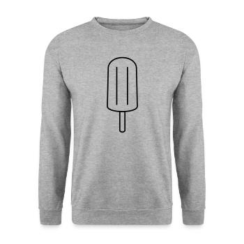 glace - Sweat-shirt Unisexe - gris chiné - Devant - Alina (178cm) & Michal (187cm)