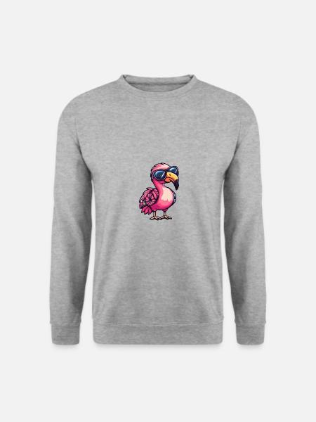 Flamingo Comic Vacation - Unisex Sweatshirt - salt & pepper