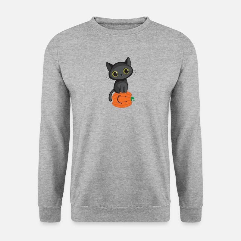 Happy Halloween - Unisex Pullover - Weißgrau meliert