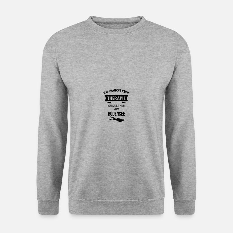 Bodensee Urlaub Bodenseeregion Idee - Unisex Pullover - Weißgrau meliert