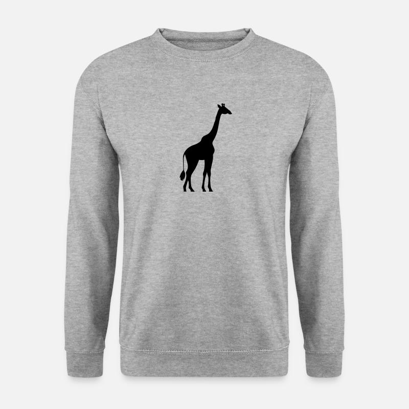 Giraffe - Unisex Pullover - Weißgrau meliert
