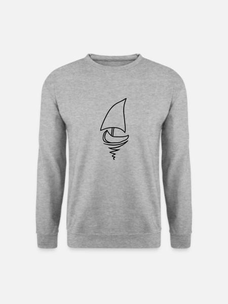 schiff_1c - Sweat-shirt Unisexe - gris chiné