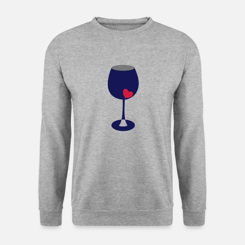 Glas - Unisex Pullover - Weißgrau meliert