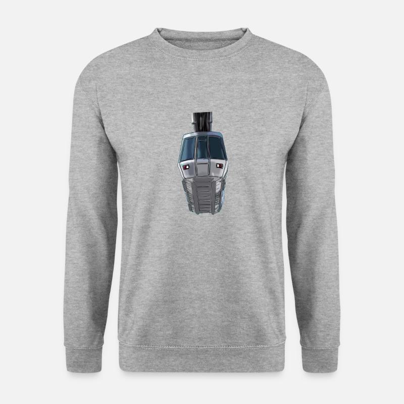 skytrain - Unisex Pullover - Weißgrau meliert