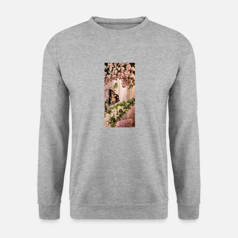 Butterfly - Unisex Pullover - Weißgrau meliert
