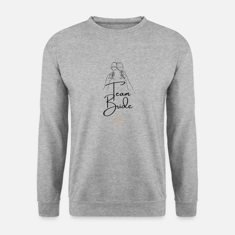 Poltern - Unisex Pullover - Weißgrau meliert