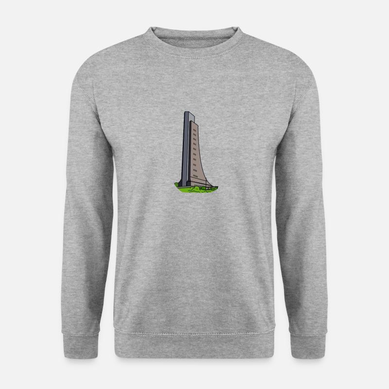 Marine Ehrenmal Laboe - Unisex Pullover - Weißgrau meliert
