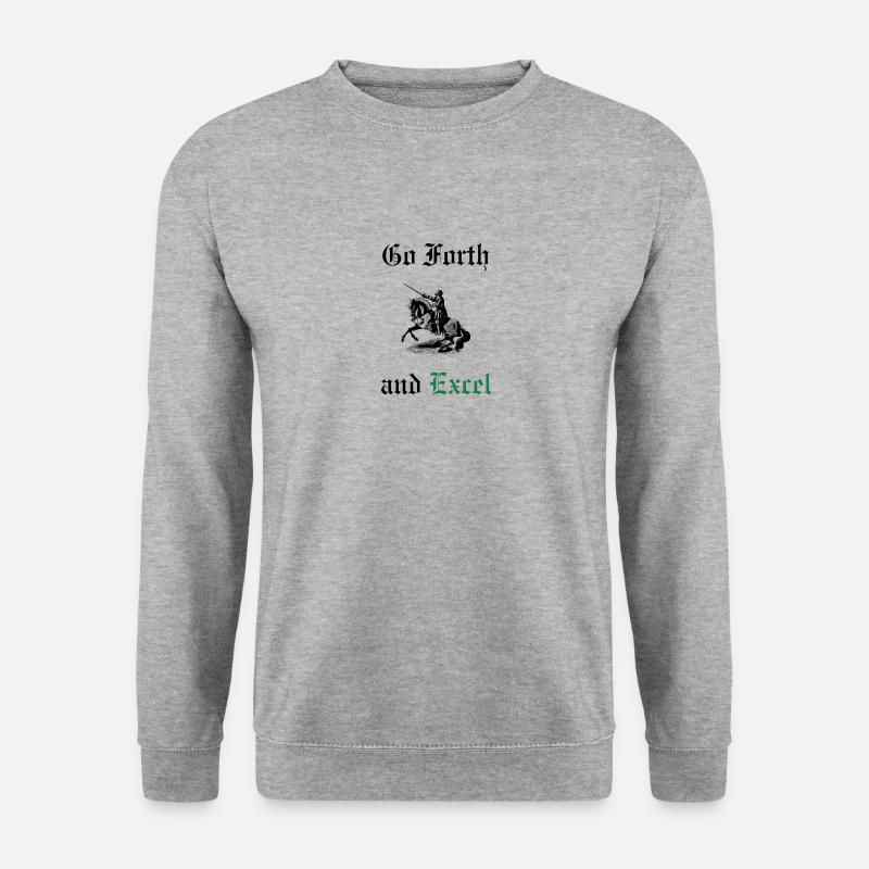 Go Forth and Excel - Unisex Sweatshirt - salt & pepper