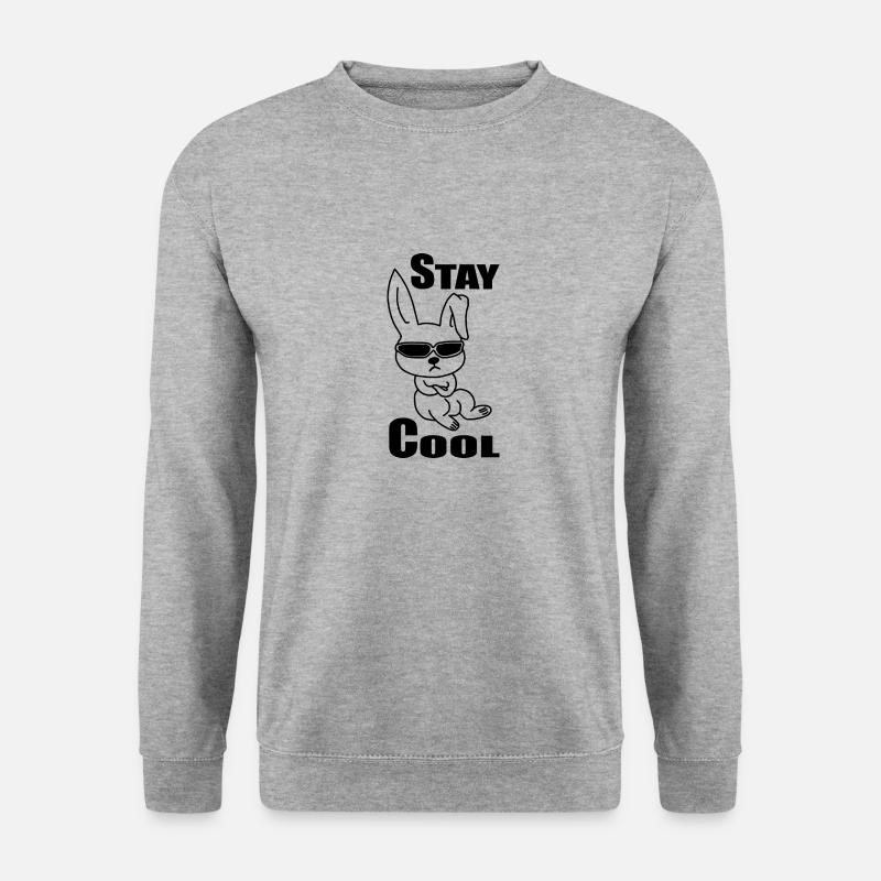 Hase - Unisex Pullover - Weißgrau meliert