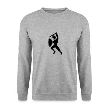 sparta warrior - Unisex Sweatshirt - salt & pepper - Front - Alina (178cm) & Michal (187cm)