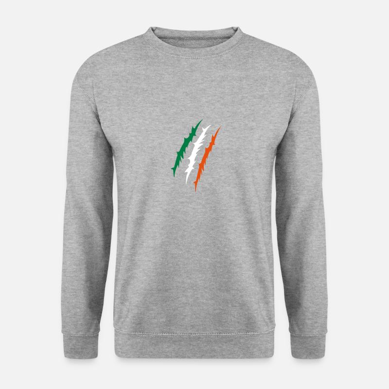 krallen irland - Unisex Pullover - Weißgrau meliert