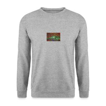 20240118 224052 - Unisex Pullover - Weißgrau meliert - Vorne - Alina (178cm) & Michal (187cm)